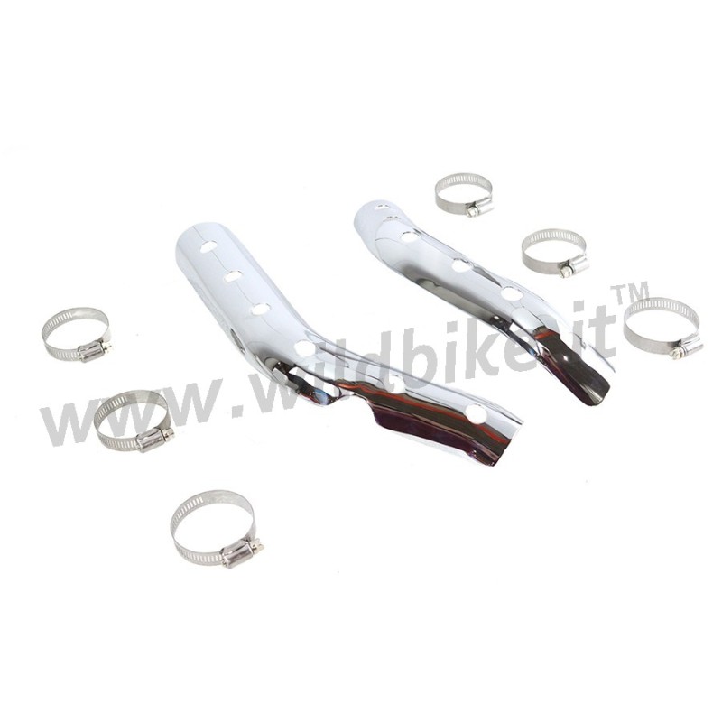 BOUCLIER THERMIQUE PERFORÉ CHROME OEM 67512-86 POUR COLLECTEURS HARLEY DAVIDSON XL SPORTSTER 86-03
