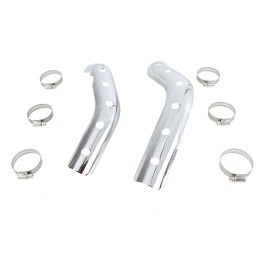 BOUCLIER THERMIQUE PERFORÉ CHROME OEM 67512-86 POUR COLLECTEURS HARLEY DAVIDSON XL SPORTSTER 86-03