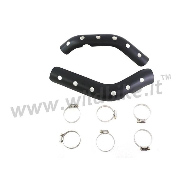 HITZESCHILD PERFORIERT SCHWARZ OEM 67512-86 FÜR AUSPUFFKRÜMMER HARLEY DAVIDSON XL SPORTSTER 86-03