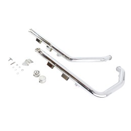 POTS D'ÉCHAPPEMENT 2EN2 DRAG PIPES SLASH CUT CHROME HARLEY DAVIDSON XL SPORTSTER 2014-22