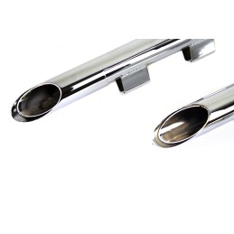 POTS D'ÉCHAPPEMENT 2EN2 DRAG PIPES ILLUSION CHROME HARLEY DAVIDSON XL SPORTSTER 2014-22