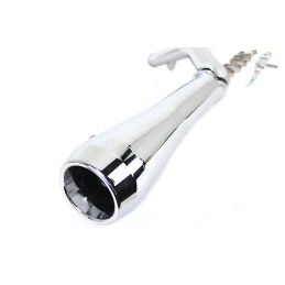 POT D'ÉCHAPPEMENT 2EN1 MEGAPHON CONIQUE CHROME HARLEY DAVIDSON XL SPORTSTER 04-13