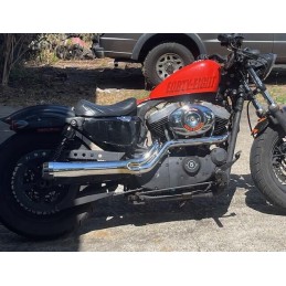 SCARICO 2IN1 MEGAFONO TAPERED CROMATO HARLEY DAVIDSON XL SPORTSTER 2004-2013