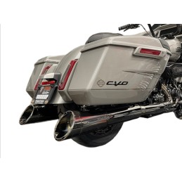 EXHAUST MUFFLERS TAB SLIP-ON 50 CAL TORCHED HARLEY DAVIDSON FLH/FLT TOURING 17-24