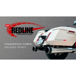 POT DÉCHAPPEMENTS 2IN2 TAB REDLINE CHROMEE HARLEY DAVIDSON FLH/FLT TOURING 2017-25