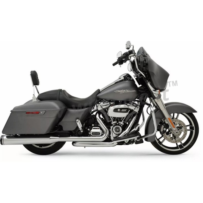 AUSPUFFSYSTEME KHROME WERKS DOMINATOR 2IN2 TRACER CHROM HARLEY DAVIDSON FLH/FLT TOURING 2017-25