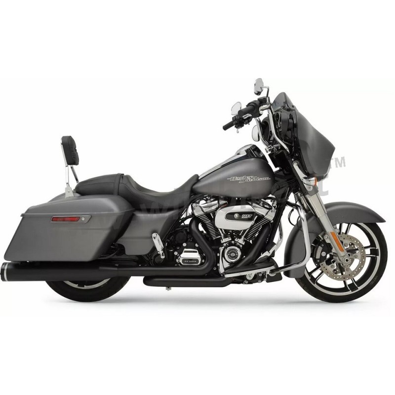 AUSPUFFSYSTEME KHROME WERKS DOMINATOR 2IN2 TRACER SCHWARZ HARLEY DAVIDSON FLH/FLT TOURING 2017-25