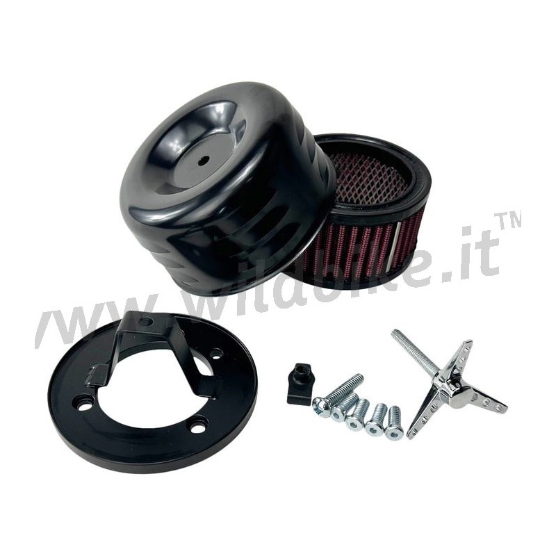 LUFTFILTER KIT TC BROS LOUVERED SCHWARZ S&S SUPER E & G VERGASER HARLEY DAVIDSON