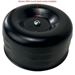 FILTRO ARIA TC BROS LOUVERED NERO PER CARBURATORI BENDIX ZENITH & KEIHIN HARLEY DAVIDSON