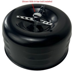 FILTRO ARIA TC BROS LOUVERED NERO PER CARBURATORI BENDIX ZENITH & KEIHIN HARLEY DAVIDSON