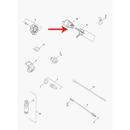 BLOCCHETTO INTERRUTTORE ACCENSIONE E BLOCCASTERZO OEM 90300062 HARLEY DAVIDSON SPORTSTER 2014-21