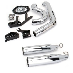 SCARICHI MARMITTE MCJ BIG SHORT OMOLOGATI NERI HARLEY DAVIDSON FXLRS LOW RIDER S 20-22