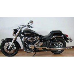 SYSTÈME D'ÉCHAPPEMENT MCJ 2IN2 ROYAL 80 DROITE/GAUCHE CHROME YAMAHA XVS 950A MIDNIGHT STAR 2008-16