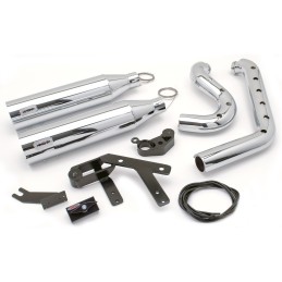 AUSPUFFANLAGE MCJ 2IN2 BIG SHORT 90 EU ZUGELASSEN HARLEY DAVIDSON FLSB SPORT GLIDE 2021-2024