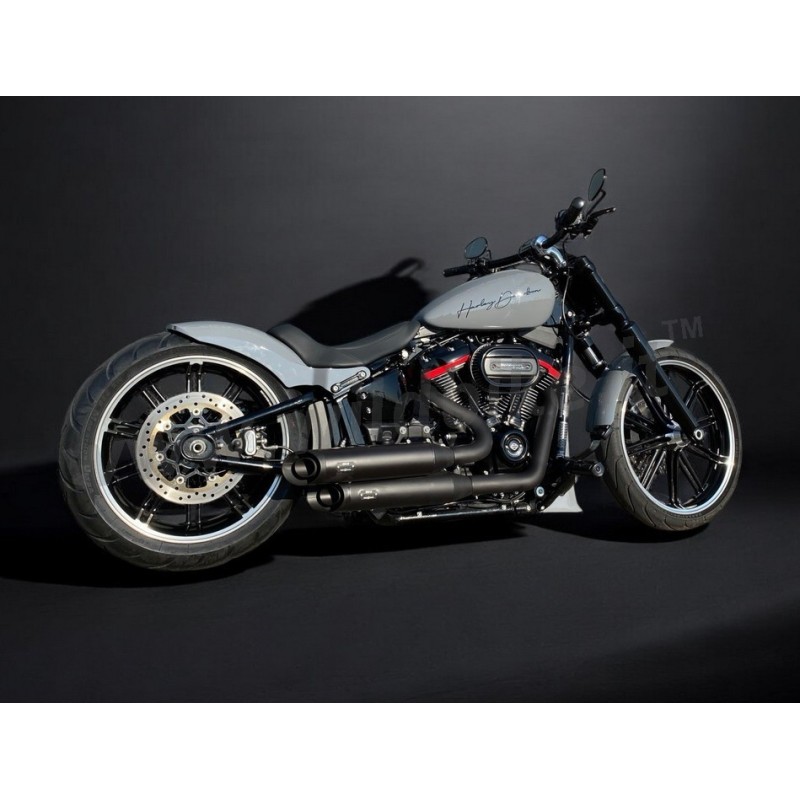 SYSTÈME D'ÉCHAPPEMENT MCJ BIG SHORT 90 APPROUVÉ EU HARLEY DAVIDSON SOFTAIL FXSB BREAKOUT 13-17