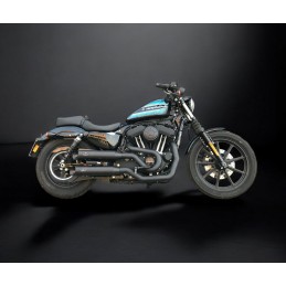 SCARICHI MARMITTE MCJ BIG SHORT 90 OMOLOGATI NERI HARLEY DAVIDSON XL SPORTSTER 04-13