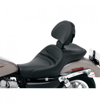 SELLE COMFORT EXPLORER GEL AVEC DOSSIER HARLEY DAVIDSON XL SPORTSTER C/L/R  '04-'17