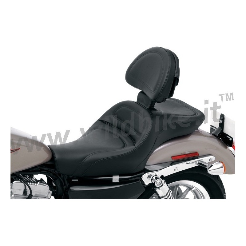 SELLE COMFORT EXPLORER GEL AVEC DOSSIER HARLEY DAVIDSON XL SPORTSTER C/L/R  '04-'17