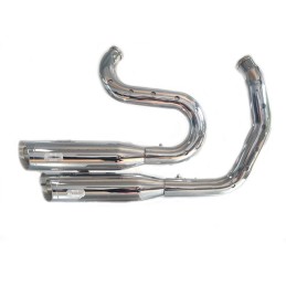CHROME EXHAUSTS MUFFLERS MCJ BIG SHORT 90 EU APPROVED HARLEY DAVIDSON XL SPORTSTER 04-13