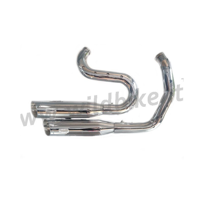 CHROME EXHAUSTS MUFFLERS MCJ BIG SHORT 90 EU APPROVED HARLEY DAVIDSON XL SPORTSTER 04-13