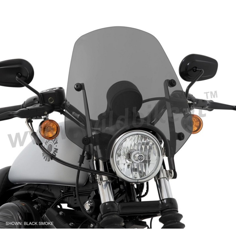 WINDSCHUTZSCHEIBE DEL REY SPORTSHIELD SCHWARZER RAUCH HARLEY DAVIDSON SPORTSTER XL883N IRON 2009-22
