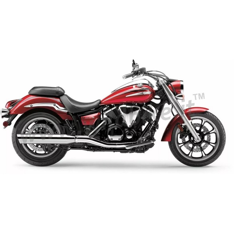 AUSPUFFANLAGEN COBRA SLIP-ON 4" CHROME SLASH CUT YAMAHA XVS 950A MIDNIGHT STAR 2009-17
