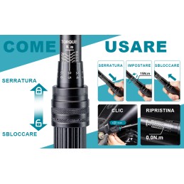 PROFESSIONELLES DREHMOMENTSCHLÜSSEL KIT 1/4" 5-25 NM 12 BIT FÜR MOTORRAD