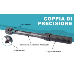 PROFESSIONELLES DREHMOMENTSCHLÜSSEL KIT 1/4" 5-25 NM 12 BIT FÜR MOTORRAD