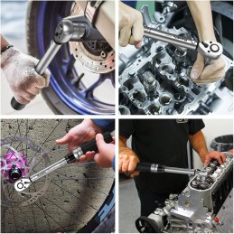 PROFESSIONAL TORQUE WRENCH KIT 1/4" 5-25 NM 20 BIT FOR MOTORCYCLE