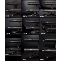 BLACK EXHAUSTS MUFFLERS MCJ ROYAL SLIP-ON  EU APPROVED HARLEY DAVIDSON XL SPORTSTER 04-13