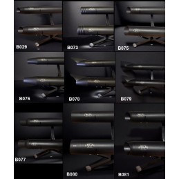 BLACK EXHAUSTS MUFFLERS MCJ ROYAL 80 SLIP-ON EU APPROVED HARLEY DAVIDSON FXD DYNA 91-05