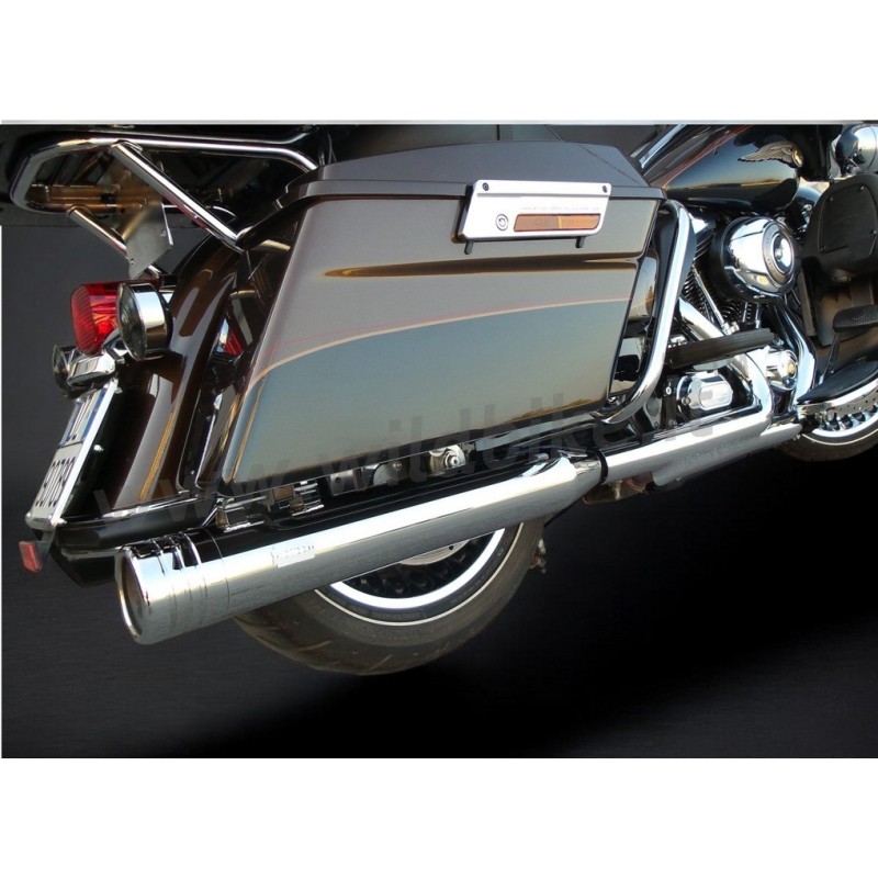 EXHAUSTS MUFFLERS MCJ SLIP-ON EDITION 100 EU APPROVED HARLEY DAVIDSON FLH FLT TOURING 2017-2020
