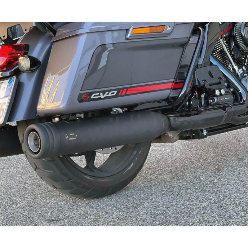 AUSPUFF MCJ EDITION 120 SLIP-ON EU ZUGELASSEN HARLEY DAVIDSON FLH FLT TOURING 95-16