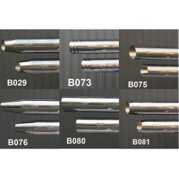 SYSTEME D'ÉCHAPPEMENTS MCJ ROYAL COURT APPROUVÉ EU CHROME HARLEY DAVIDSON XL SPORTSTER 14-21