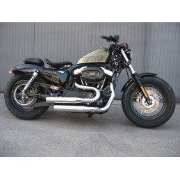 AUSPUFFANLAGEN MCJ ROYAL KURZ EU ZUGELASSEN CHROM HARLEY DAVIDSON XL SPORTSTER 14-21