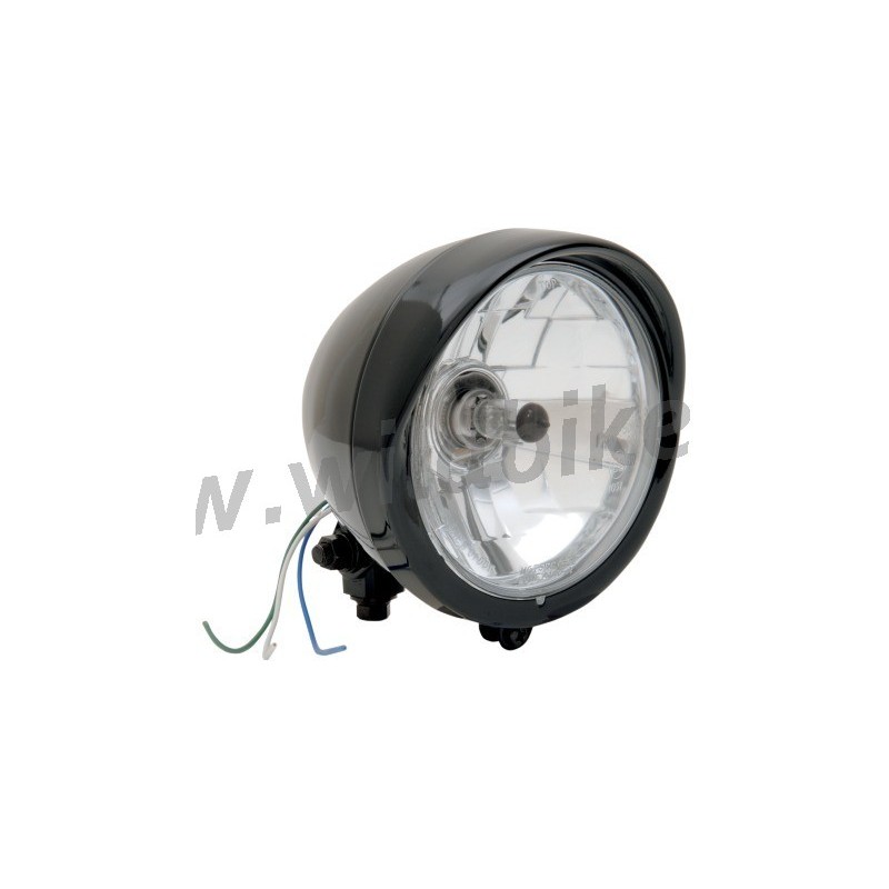 FARO CENTRALE DIAMOND STYLE NERO 5 3/4" -140 MM MOTO CUSTOM E HARLEY