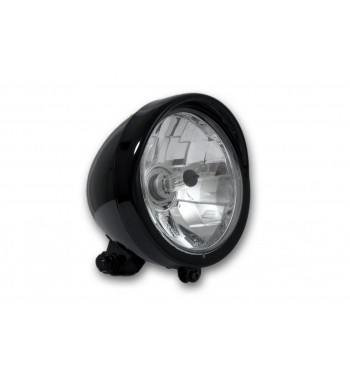 FARO CENTRALE DIAMOND STYLE NERO 5 3/4" -140 MM MOTO CUSTOM E HARLEY