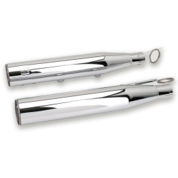 EXHAUSTS MUFFLERS MCJ ROYAL 80 SLIP-ON CHROME EU APPROVED HARLEY DAVIDSON FLH FLT TOURING 95-06