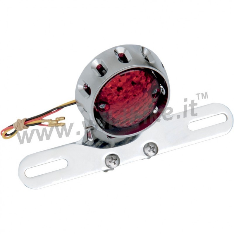 FANALINO POST. CUSTOM BOBBER LED CROMATO MOTO CUSTOM E HARLEY