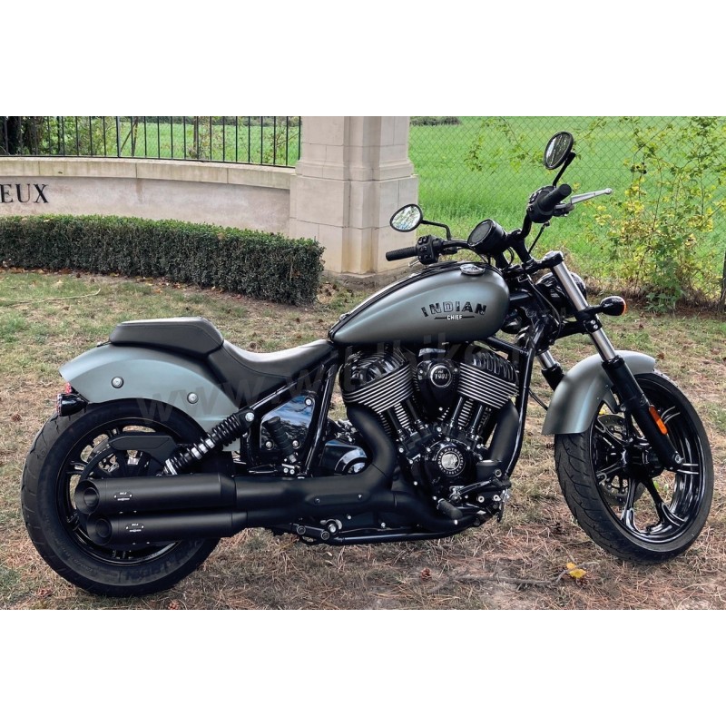 EXHAUSTS MUFFLERS MCJ RACE 90 2INTO2 SLIP-ON EU APPROVED INDIAN CHIEF 2021-2026