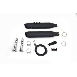 AUSPUFF MCJ RACE 90 2IN2 SLIP-ON EU ZUGELASSEN HARLEY DAVIDSON FXLRS LOW RIDER S 2020-2024