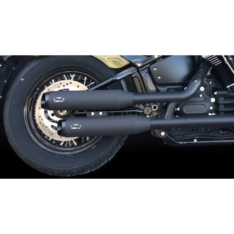 AUSPUFF MCJ RACE 90 2IN2 SLIP-ON EU ZUGELASSEN HARLEY DAVIDSON FXLRS LOW RIDER S 2020-25