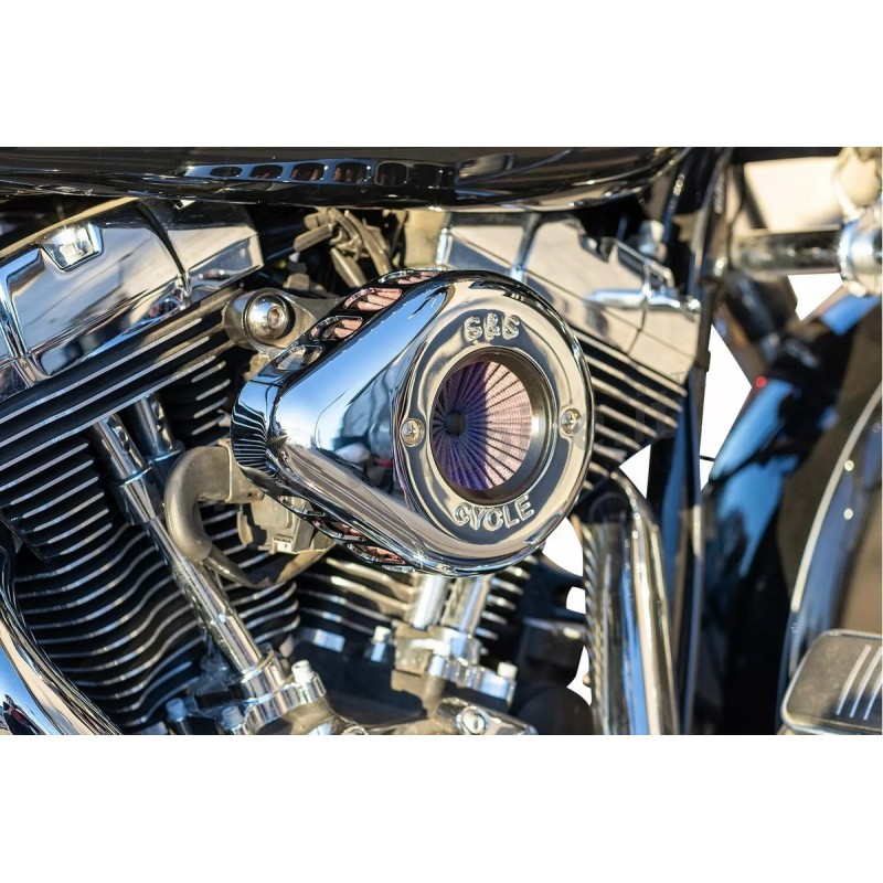 CHROME AIR CLEANER S&S STINGER™ TEARDROP HARLEY DAVIDSON SOFTAIL 2018-25