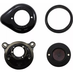 LUFTFILTER S&S AIR STINGER™ TEARDROP SCHWARZ GLANZ HARLEY DAVIDSON TWIN CAM 01-17