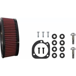 GLOSS BLACK AIR CLEANER S&S STINGER™ TEARDROP HARLEY DAVIDSON TWIN CAM 01-17