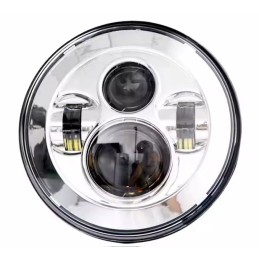 KIT CONVERSION D'ÉCLAIRAGE PHARE LED CHROME HARLEY DAVIDSON FLH TOURING 1999-20
