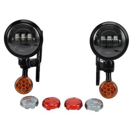 KIT CONVERSIONE ILLUMINAZIONE FARI NERI A LED HARLEY DAVIDSON FLH TOURING 1999-20