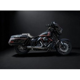 AUSPUFF MCJ 2IN1 MEGAPHONE RACE EU ZUGELASSEN HARLEY DAVIDSON FLH FLT TOURING 2017-25