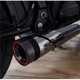 EXHAUSTS MCJ 2IN1 MEGAPHONE RACE EU APPROVED HARLEY DAVIDSON FXLRST LOW RIDER ST 2021-2024