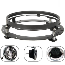ANGEL EYE LED BLACK HEADLIGHT AND AUXILIARY LIGHT KIT HARLEY DAVIDSON FLH TOURING 1999-20